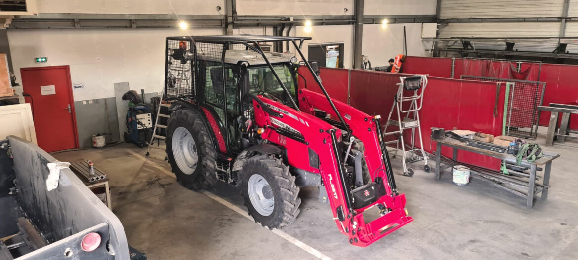 cage de protection métallique pour tracteur