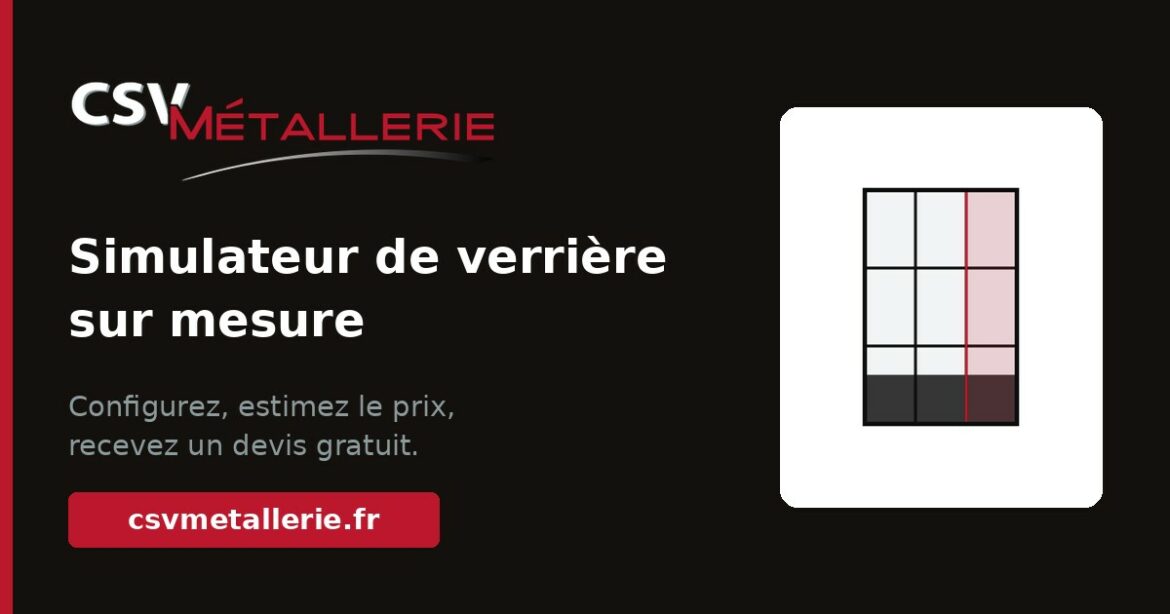 Simulateur de verrière sur mesure – Prix & devis | CSV Métallerie
